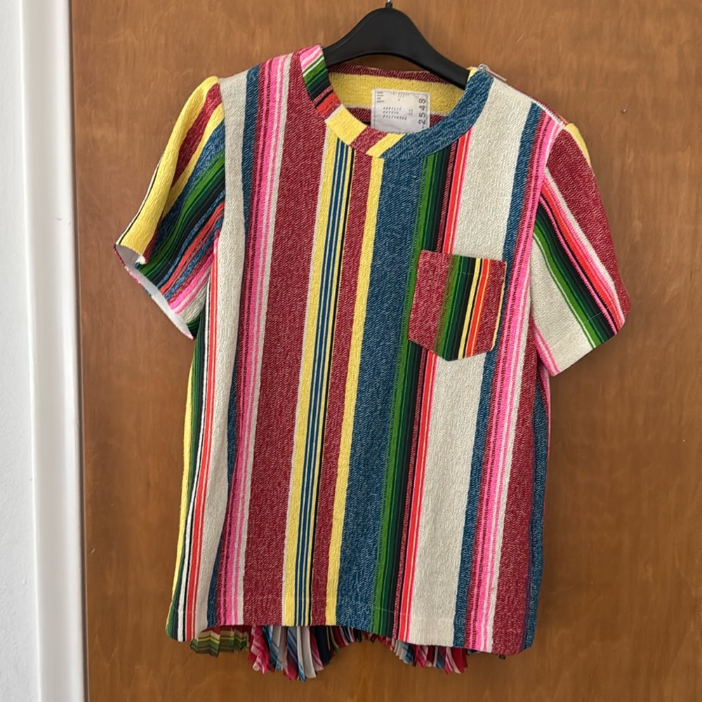 Sacai serape shirt.
